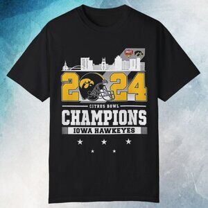 Iowa Hawkeyes Citrus Bowl 2024 Champions T Shirt Football Graphic Fan Gift Sport